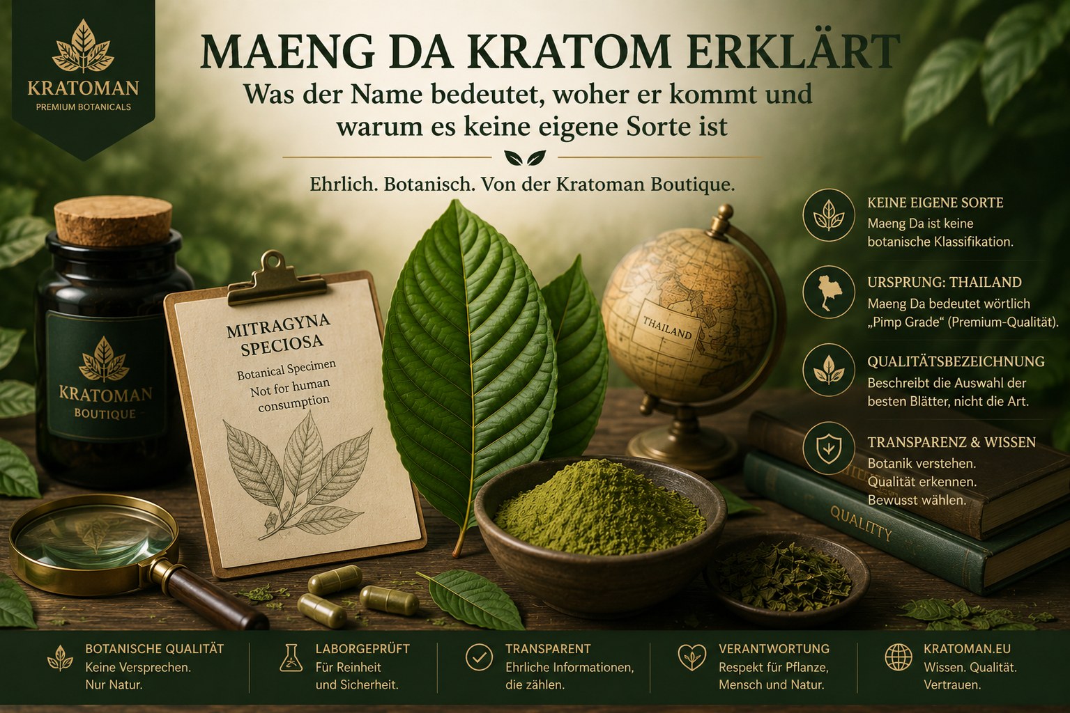 Maeng Da Kratom erklärt – Bedeutung, Herkunft und warum es keine eigene Sorte ist